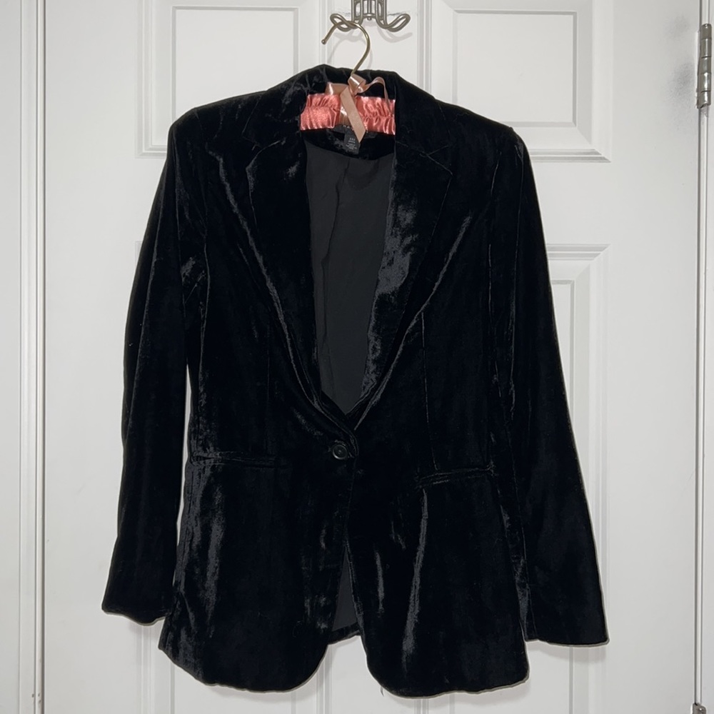 Velour blazer